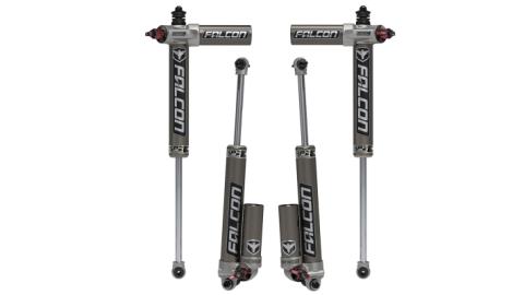 07-18 Jeep Wrangler JK 4 Door SP2 3.3 Fast Adjust Piggyback Shock Kit 3-4.5 Inch Lift Falcon Shocks