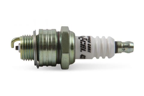 HP Copper Spark Plug Shorty 14MM Thread .375 In Reach Gasket (Flat) Seat 4 Pack ACCEL