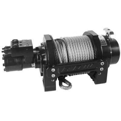 15000 Lbs Hydraulic Winch w/ 98 Feet Wire Rope Bulldog Winch