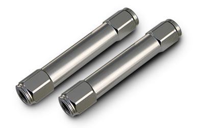 Billet Aluminum Tie Rod Adjusters For 1982-1992 Gm F-Body 2 Adjusters 4.5 Inch Long W/ 5/8 -18 Thread And 4 Jam Nuts Ridetech