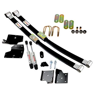 Composite Leaf Springs And HQ Shocks For 1967-1970 Mustang Leaf Springs Delrin Bushings Shackles U-Bolts HQ Shocks Staggered Shock Mounts And Hardware Ridetech