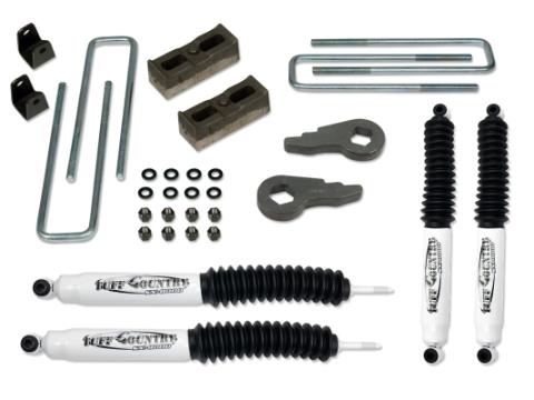 2 Inch Lift Kit 01-10 Silverado/Sierra 2500HD 4x4 &amp; 2WD w/Rear Lift Blocks and SX8000 Shocks Non-Purple Key Tuff Country