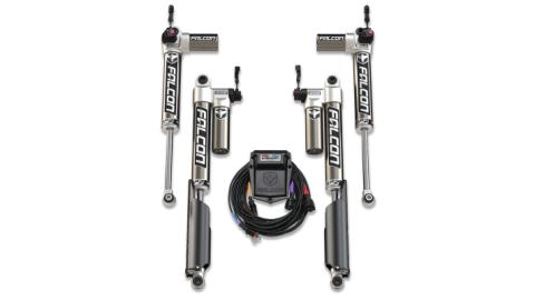 20-Up Jeep Gladiator JT No Mojave EcoDiesel SP2 3.5 e-Adjust Piggyback Shock Kit 0-1.5 Inch Lift Falcon Shocks