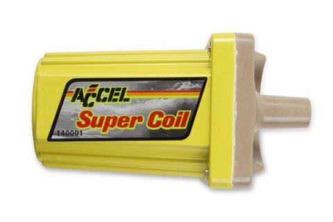 Ignition Coil Supercoil Street -Strip 45,000V Supercoil Comes With A Ballast Resistor And Mounting Hardware. Effective Up To 6500 Rpm, Maximum Voltage 45,000 Volts ACCEL