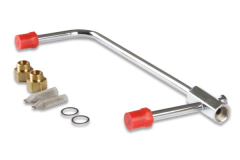 Chrome Steel Hard Line Comes With Stainless Steel Fuel Filters, Inlet Adapters, Inlet Gaskets, And Fuel-Pressure Gauge Port Demon Fuel Systems