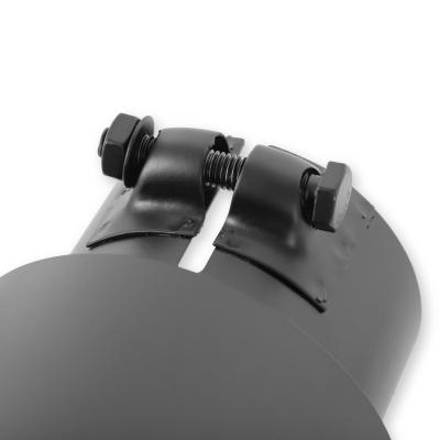 Exhaust Tip Exhaust Tip 4.00 Inch Black Angle Cut Fits 3 Inch Tubing, 13.00 Inch Long Clamp On Flowmaster