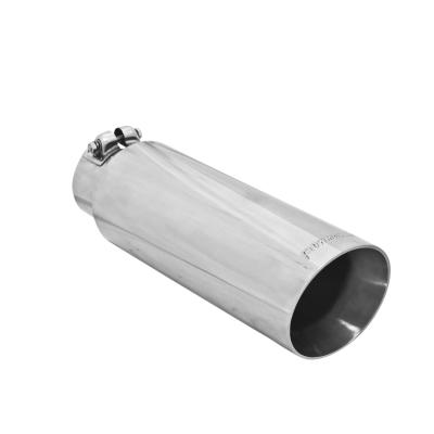 Exhaust Tip Exhaust Tip 4.00 Inch 13 Angle Cut Polished SS Fits 3.00 Inch Tubing Clamp On Flowmaster