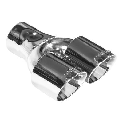 Exhaust Tip Exhaust Tip 3 Inch Dual Out Angle Cut Fits 3 Inch Tubing Weld On Flowmaster