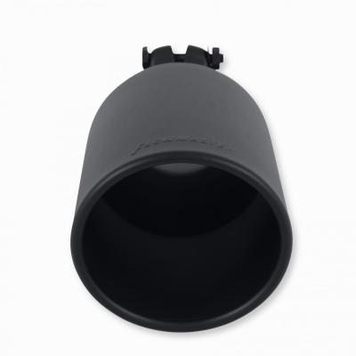 Exhaust Tip Exhaust Tip 4.5 Inch Black Angle Cut Fits 2.5 Inch Tubing, 11.00-In Long Clamp On Flowmaster