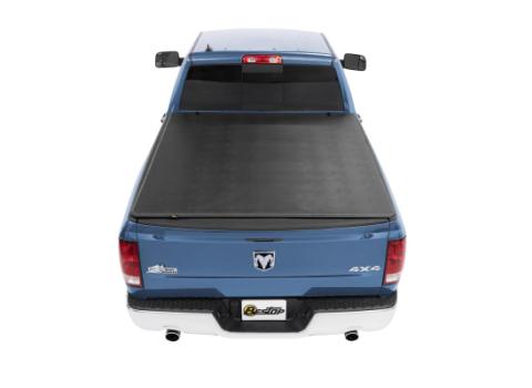Soft Tri-Fold Tonneau Cover EZ-Fold For Dodge 1987-2004 Dakota 6.5 Foot Black Tailgate Spoiler Not Included Bestop