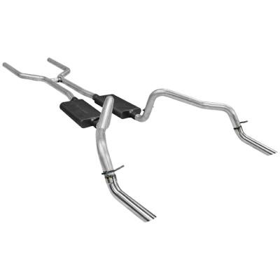 American Thunder Crossmember-Back Exhaust System Fits 1970-1974 Chevrolet Camaro And Pontiac Firebird With V8 Engine 2.50 Inch Aluminized Steel Aggressive To Moderate Sound Flowmaster