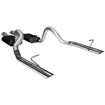 American Thunder Cat-Back Exhaust System 1987-1993 Ford Mustang Lx With 5.0L Engine Fits Coupes And Convertibles. Also Fits 1986 Mustang Gt With 5.0L Aggressive Sound Flowmaster