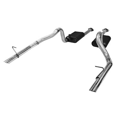 American Thunder Cat-Back Exhaust System 1987-1993 Ford Mustang Lx With 5.0L Engine Fits Coupes And Convertibles. Also Fits 1986 Mustang Gt With 5.0L Aggressive Sound Flowmaster