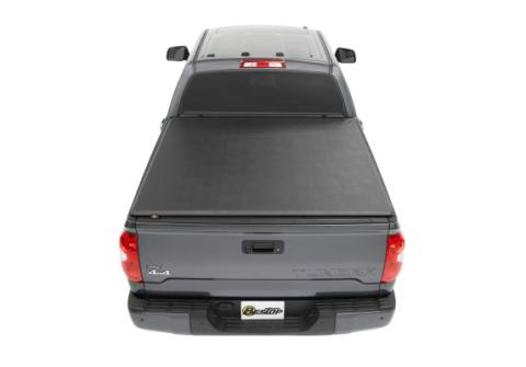 EZ-Roll Soft Tonneau Cover For Toyota 2007-2024 Tundra 5.5 Foot Black Tailgate Spoiler Not Included Bestop