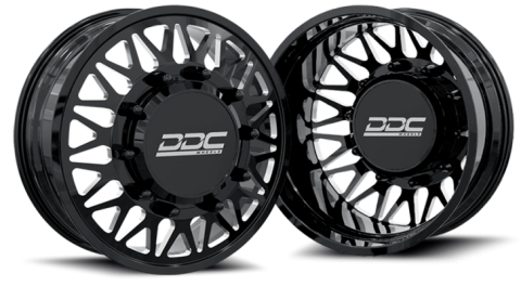 Dually Wheels The Mesh Forged 24x8.25 8x200 Black/Mill 05-25 Ford F-350 11-14 Ford F-450 19-25 Dodge Ram 3500 DDC Wheels