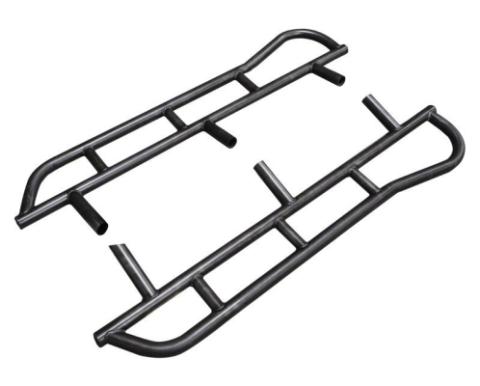 Toyota Pickup Rock Sliders 80.0 Inch Black Powdercoat without Fill Plates 89-95 Pickup Xtra Cab All Pro Off Road