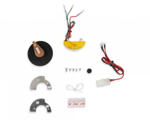 Points Eliminator Kit For Ford Motorcraft Points Distributors Points Conversion Kit For 1957-74 With Ford Motorcraft V8 Single Point Distributors.

Note: Not Designed To Work With Distributors Utilizing A Mechanical Tach Drive! ACCEL