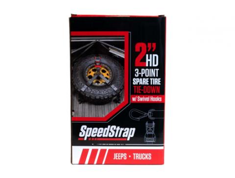 2 Inch HD 3-Point Spare Tire Tie-Down with Swivel Hooks SpeedStrap