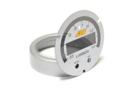 X-Series Wideband UEGO AFR Gauge Accessory Kit Silver Bezel and White AFR/Lambda Faceplate AEM Electronics