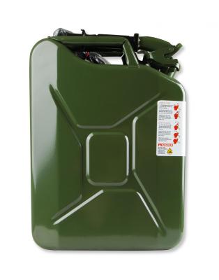 Jerry Can Green 5.3 Gallon 20 Liter Steel w/ Safety Cap and Spout Anvil Offroad