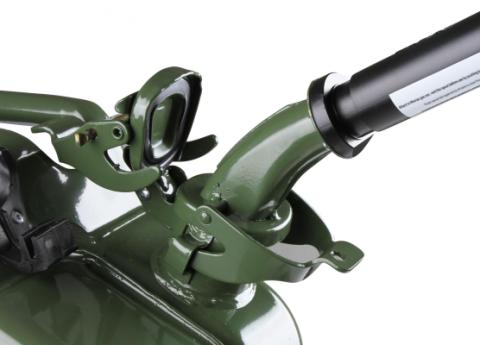 Jerry Can Green 5.3 Gallon 20 Liter Steel w/ Safety Cap and Spout Anvil Offroad