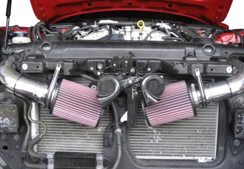 350Z Hi-Flow Ultra Long Dual Tube Air Intake Gen 3 Z33 Oil Filter For 07-09 Nissan 350Z Stillen