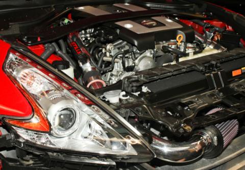 370Z Air Intake Gen 3 Dual Hi Flow Ultra Long Tube Z34 Oil Filter for 09-20 Nissan 370Z Stillen