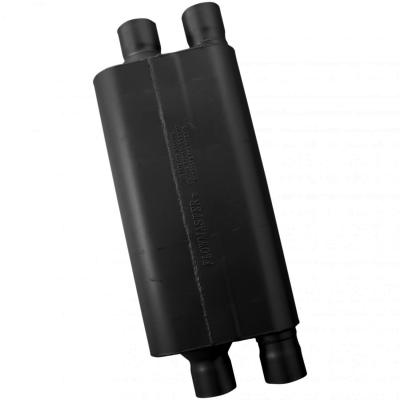 80 Series Chambered Muffler 80 Series Crossflow 2.50 Dual In 2.50 Dual Out Aggressive Sound Flowmaster