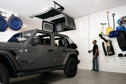 HOSS Hardtop Hoist Jeep 2018-26 Wrangler JL Black Bestop