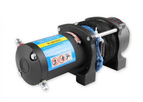 4,500 Lb 12 Volt Winch w/ Synthetic Rope and Aluminum Fairlead Anvil Off-Road