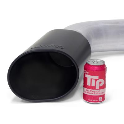 Monster Exhaust System 5-inch Single Exit Black Tip 2017- 2019 Chevy/GMC 2500/3500 Duramax 6.6L L5P Banks Power