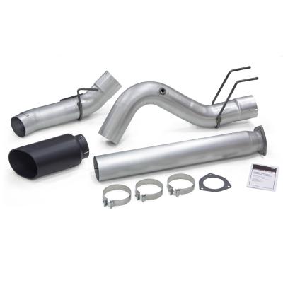 Monster Exhaust System 5-inch Single Exit Black Tip 17-25 Ford F250/F350/F450 6.7L Banks Power