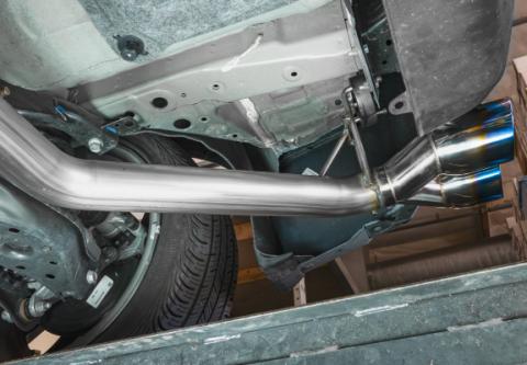 Honda Civic Cat-Back Exhaust Burnt Blue Tip For 22+ 1.5T Honda Civic Stillen