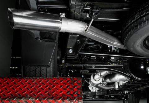 24-Present Toyota Tacoma Side Exit Cat Back Exhaust with Polished Tip Stillen