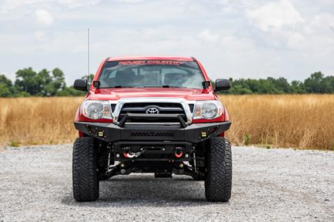 LED Light Kit Ditch Mount 2 Inch Black Pair White DRL  Toyota Tacoma (05-15) Rough Country