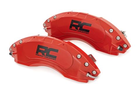 Caliper Cover Red Jeep Gladiator JT/Wrangler 4XE/Wrangler JL (18-UP) Rough Country