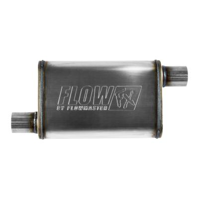 Flow Fx Muffler Flow Fx Muffler 2.25 Offset In/ 2.25 Offset Out Moderate Sound Stainless Steel Flowmaster