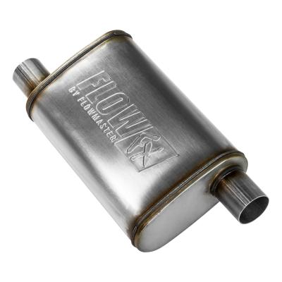 Flow Fx Muffler Flow Fx Muffler 2.25 Offset In/ 2.25 Offset Out Moderate Sound Stainless Steel Flowmaster