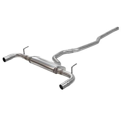 Flow Fx Cat-Back Exhaust System Fits 2014-2022 Jeep Cherokee 3.2-Liter, Flow Fx Cat-Back 2.5-Inch Stainless Steel Exhaust System, 3.5-Inch Black Ceramic Tips, Dual Out Rear Exit Flowmaster