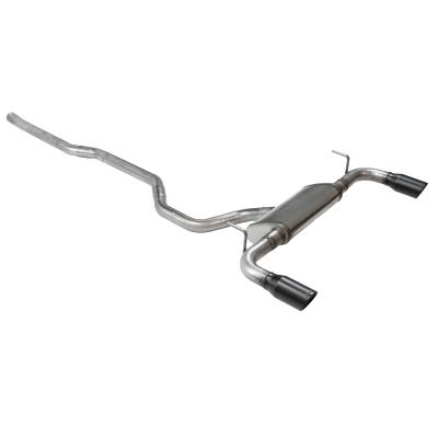 Flow Fx Cat-Back Exhaust System Fits 2014-2022 Jeep Cherokee 3.2-Liter, Flow Fx Cat-Back 2.5-Inch Stainless Steel Exhaust System, 3.5-Inch Black Ceramic Tips, Dual Out Rear Exit Flowmaster