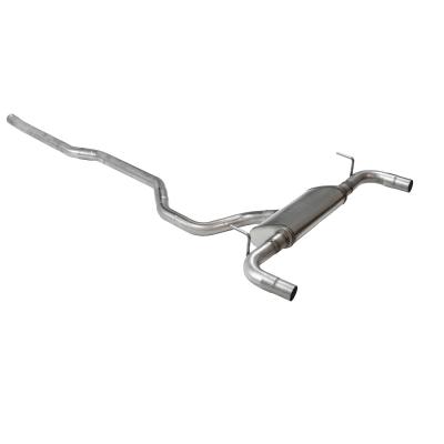 Flow Fx Cat-Back Exhaust System Fits 2014-2022 Jeep Cherokee 3.2-Liter, Flow Fx Cat-Back 2.5-Inch Stainless Steel Exhaust System, 3.5-Inch Black Ceramic Tips, Dual Out Rear Exit Flowmaster