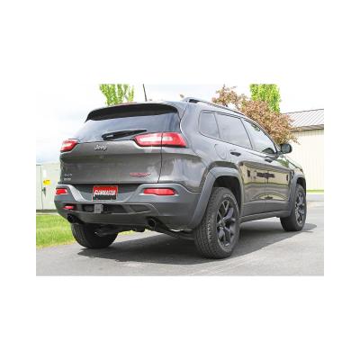 Flow Fx Cat-Back Exhaust System Fits 2014-2022 Jeep Cherokee 3.2-Liter, Flow Fx Cat-Back 2.5-Inch Stainless Steel Exhaust System, 3.5-Inch Black Ceramic Tips, Dual Out Rear Exit Flowmaster