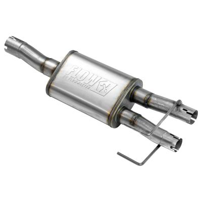 Flow Fx Direct Fit Muffler Fits 2009-2024 (Classic Body) Ram 1500 With 5.7L Hemi, 2/4 Wheel Drive And All Wheelbases With Factory Dual Tailpipe Option Aggressive To Moderate Sound Flowmaster