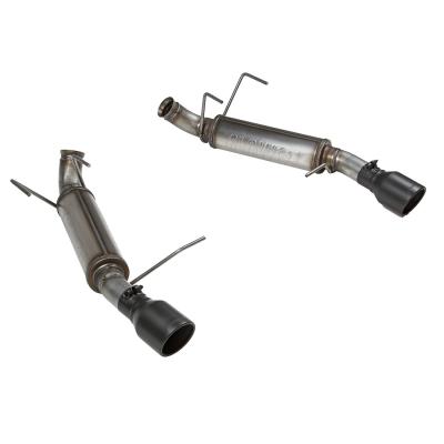 Flow Fx Axle-Back Exhaust System Fits 2011-2014 Ford Mustang 3.7-Liter, Flow Fx Axle-Back 2.5-Inch Stainless Steel Exhaust System, 4.0-Inch Black Ceramic Tips, Dual Out Rear Exit Flowmaster