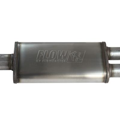 Flow Fx Cat-Back Exhaust System 2009-2013 Silverado/Sierra 1500 5.3L V8 Flow Fx 3.0 Inch To Dual 2.5 Inch Cat-Back, Dual Side Exit, 409 Stainless Steel Exhaust System With Black Tips Flowmaster