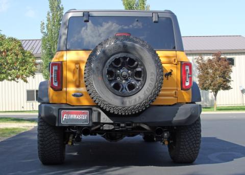 Flow Fx Axle-Back Exhaust System Fits 2021-2025 Ford Bronco 2.3L/2.7L, Flow Fx Axle-Back, Dual Exit Flowmaster