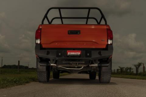 Signature Series Exhaust System Fits 2016-2023 Toyota Tacoma 3.5L 2/4 Wheel Drive, All Wheelbases, 304 Stainless Steel, Dual Side Exit Exhaust Flowmaster