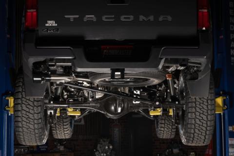 Signature Series Cat-Back Exhaust System Fits 2024-2025 Toyota Tacoma 2.4-Liter, All Wheelbases, Signature Series Dual Out Same Side Cat-Back Exhaust System, 304 Stainless Steel – Moderate Sound Flowmaster