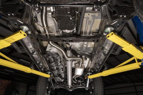 Signature Series Cat-Back Exhaust System Fits 2024-2025 Toyota Tacoma 2.4-Liter, All Wheelbases, Signature Series Dual Out Same Side Cat-Back Exhaust System, 304 Stainless Steel – Moderate Sound Flowmaster