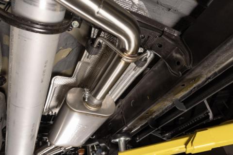 Signature Series Cat-Back Exhaust System Fits 2024-2025 Toyota Tacoma 2.4-Liter, All Wheelbases, Signature Series Dual Out Same Side Cat-Back Exhaust System, 304 Stainless Steel – Moderate Sound Flowmaster